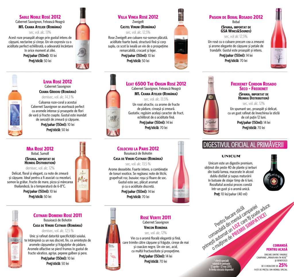 Primavara in rose - 2013 campanie vinul.ro