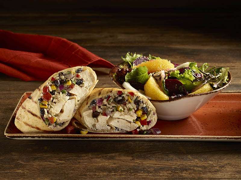 Tofu and Black Bean Wrap