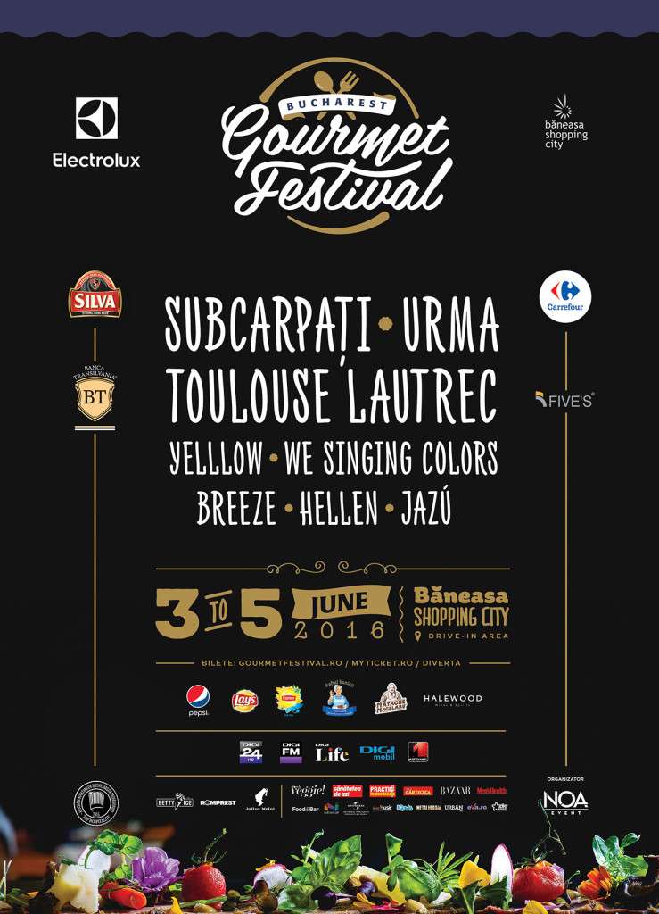 Bucharest Gourmet Festival artist poster