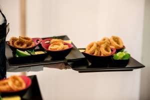 Late Media Lunch. Calamari