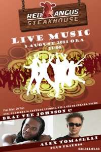 Seara de muzica live la Red Angus Steakhouse