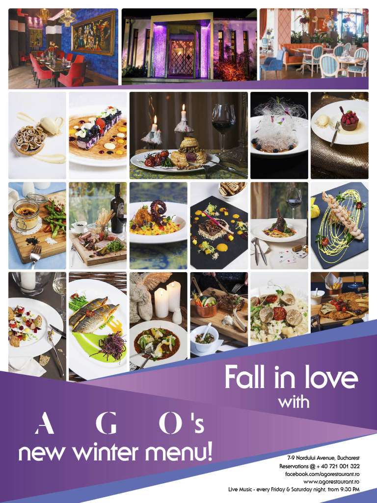 Meniu nou, de iarna, la restaurantul AGO