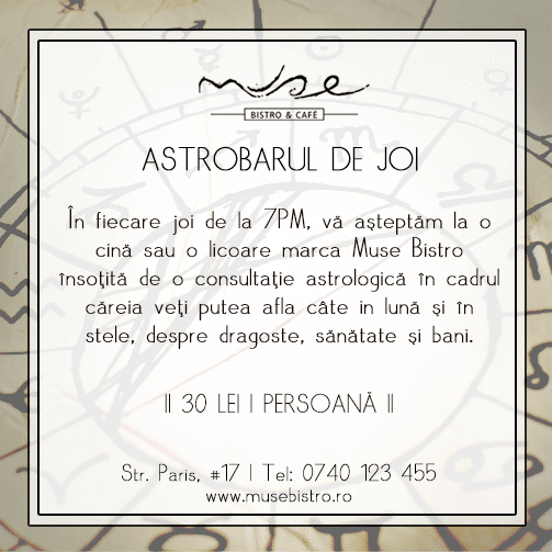 Astrobar – consultatie astrologica la masa