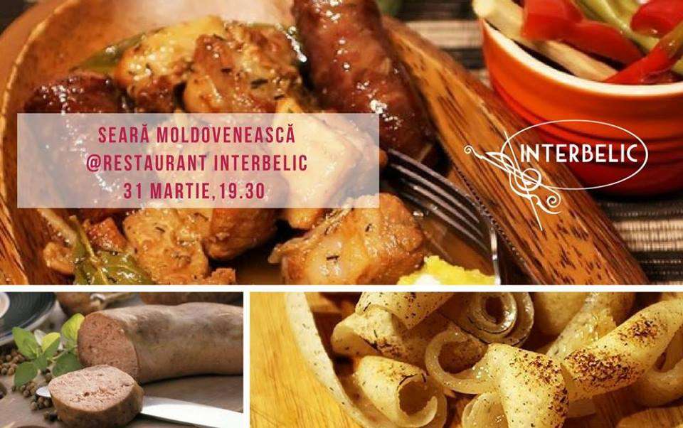 Seara moldoveneasca cu bucate alese si muzica live