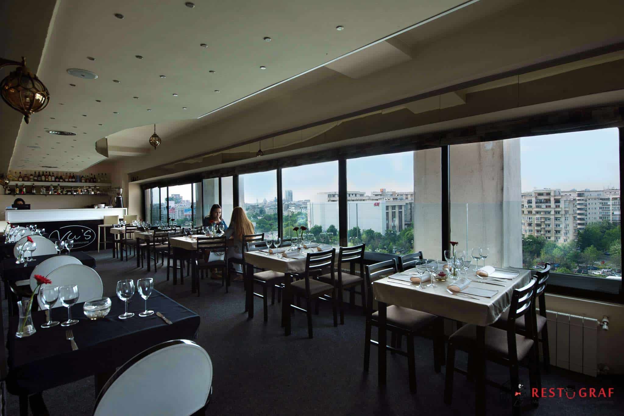 Vu's – restaurantul la inaltime cu meniu complet: mancare buna si privelisti superbe