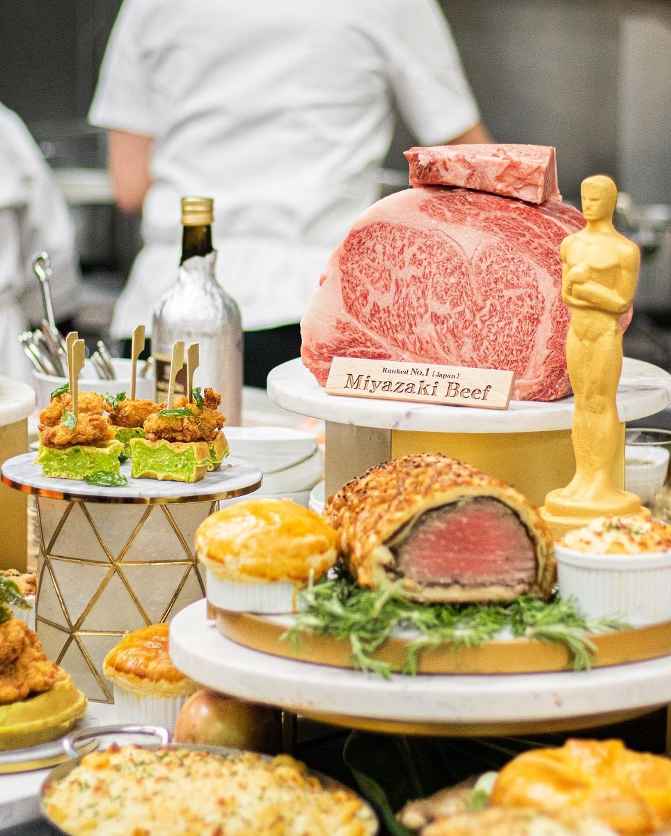 vita wellington si vita Miyazaki Wagyu - ce au mâncat starurile la Oscar