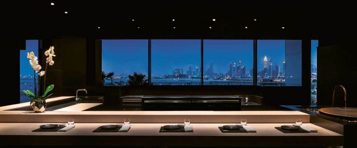 interiorul restaurantului Hoseki din dubai. Top restaurante Dubai