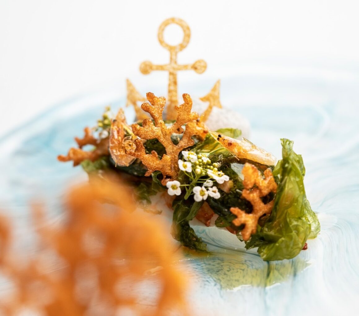 preparat de fine dining de la Ossiano Dubai