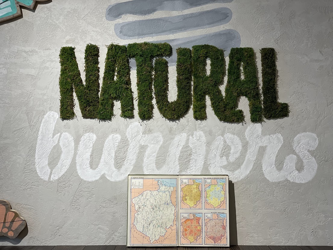 detaliu decorativ „Natural burgers”