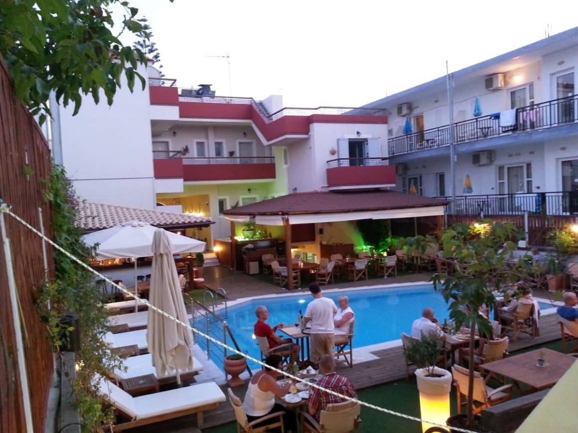 terasa restaurantului Talos din Chania, Creta