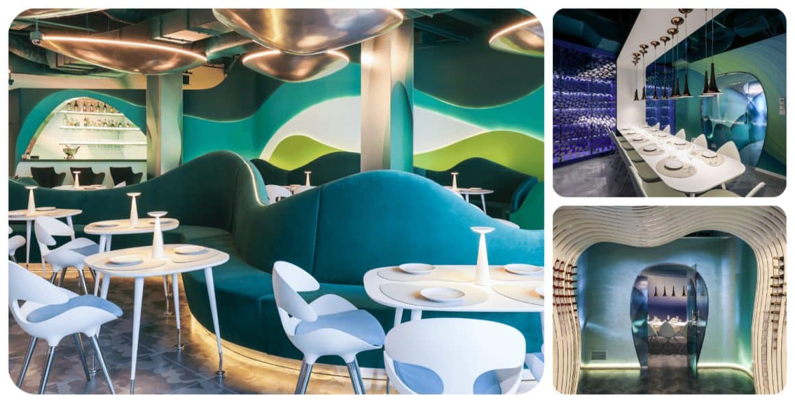 Raionul de Pește Floreasca, restaurant premium cu design semnat de Karim Rashid. Cele mai instagramabile restaurante din București.