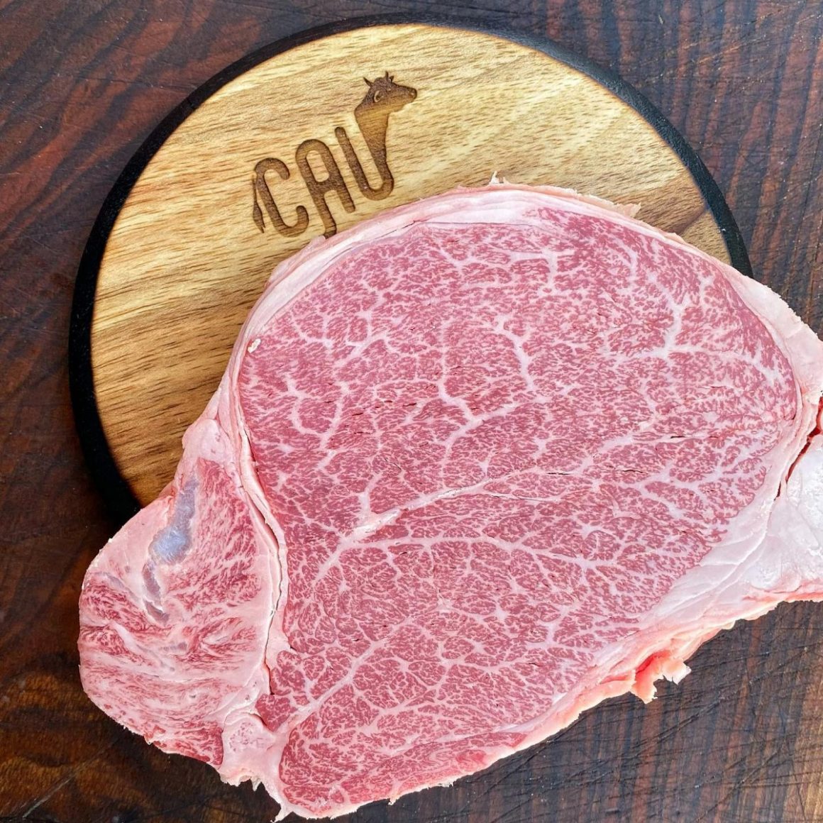 felie de vită wagyu la Cau restaurant