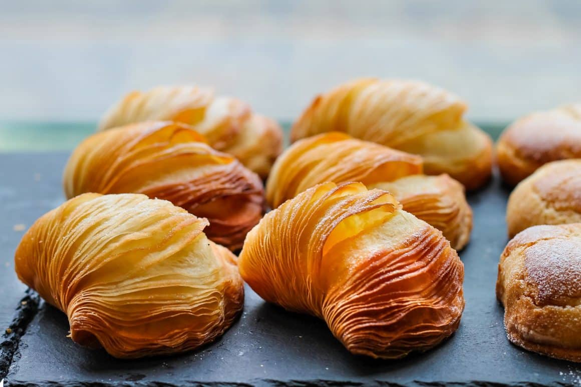 Sfogliatelle, preparat de patiserie crocant, preparate tradiționale din Aamalfi