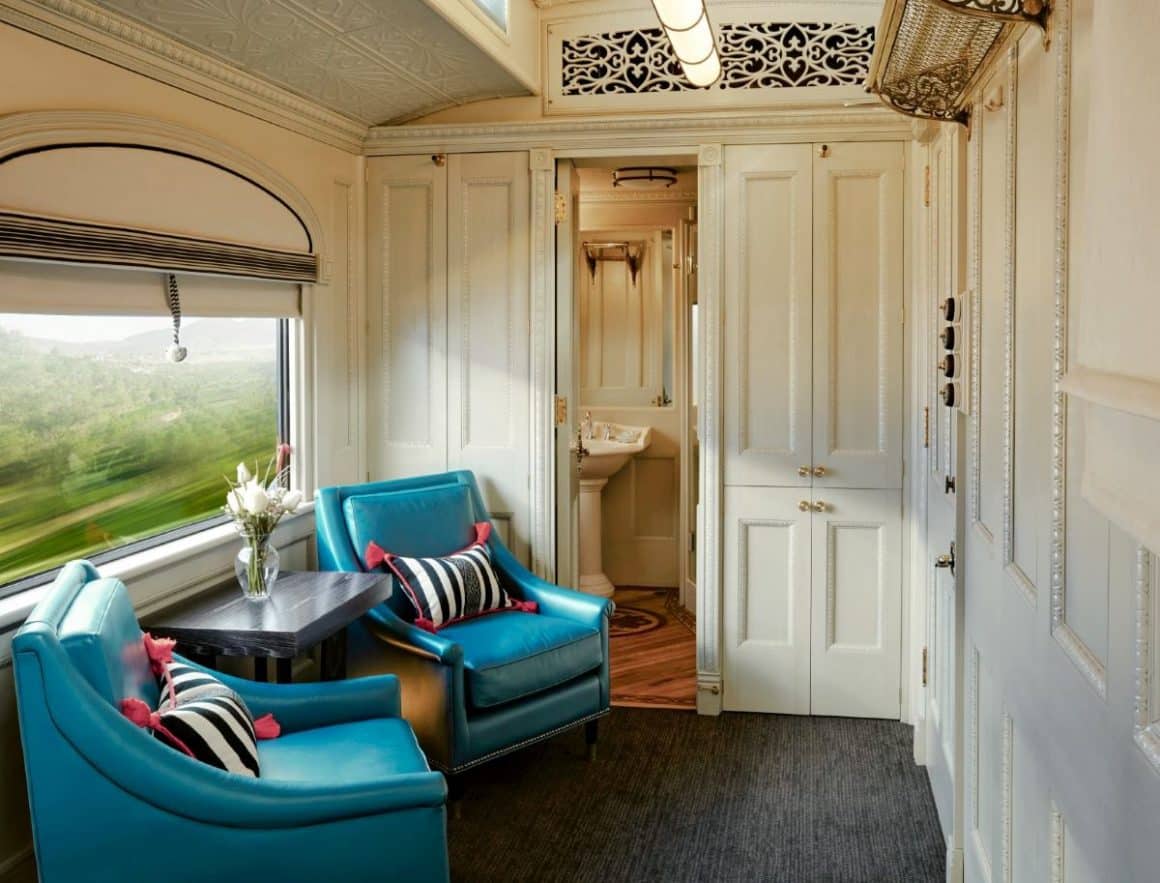 salon din Andean Explorer. trenuri internaționale de lux