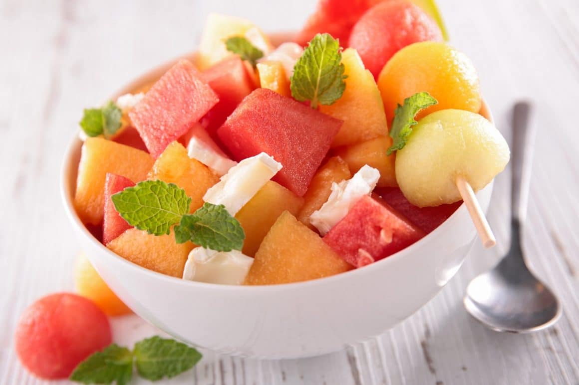 melon and watermelon salad