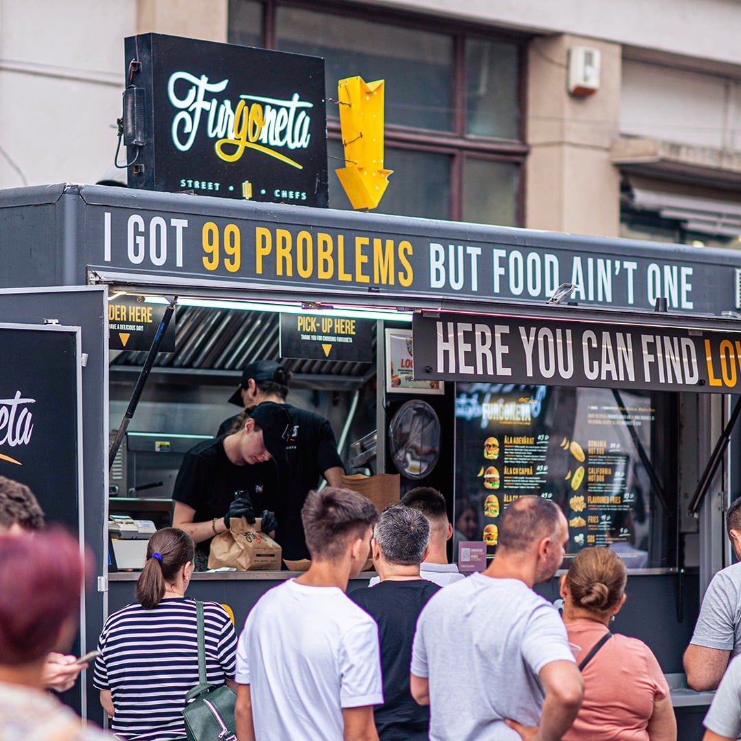camioneta de foodtruck de la Furgoneta. 