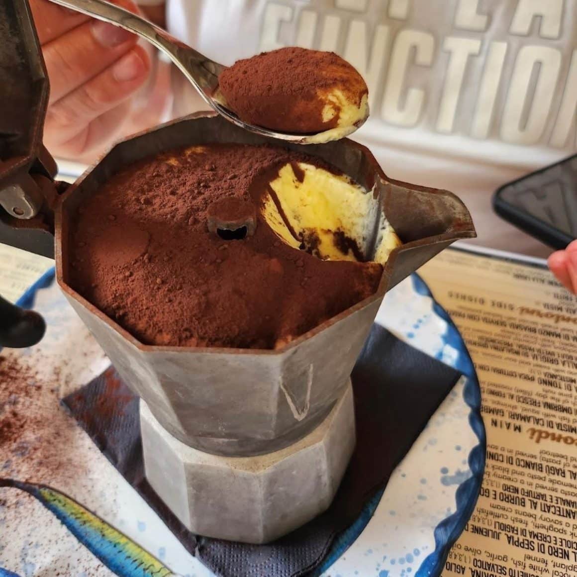 tiramisu de la Ristorante Il Porticciolo (Manarola)