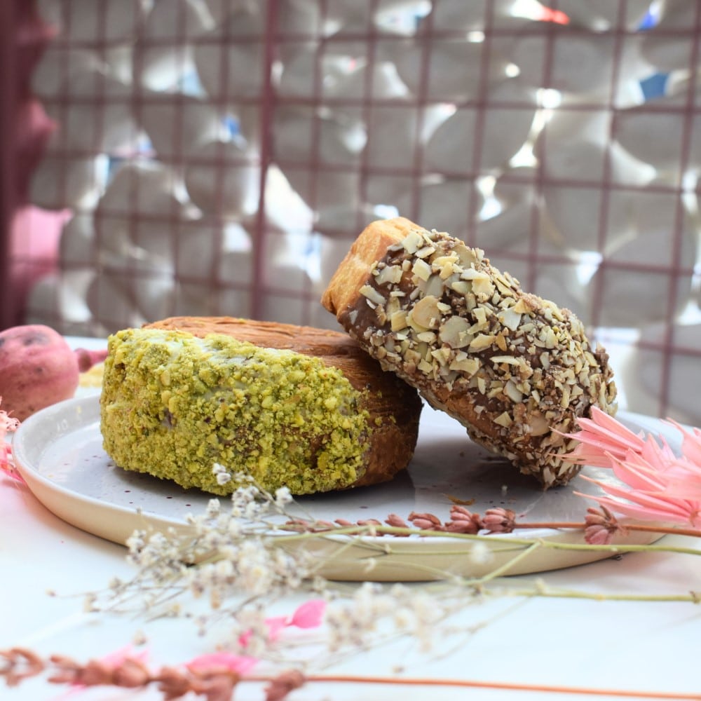  New York Rolls cu fistic si ciocolata