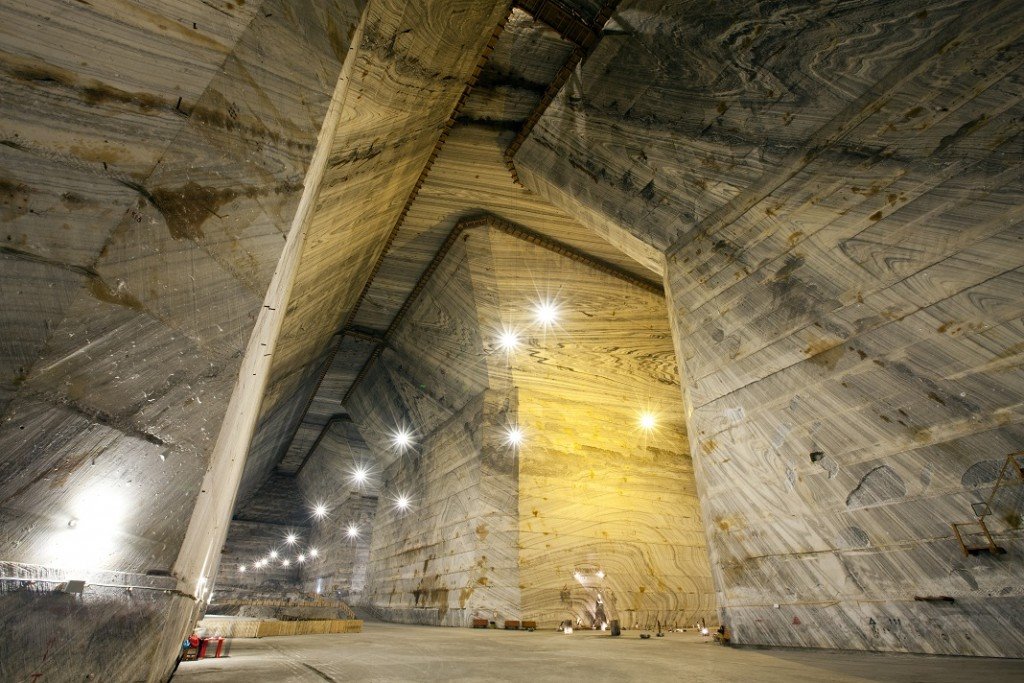 Imagine de ansamblu de la Salina Slănic Prahova, una din salinele din România