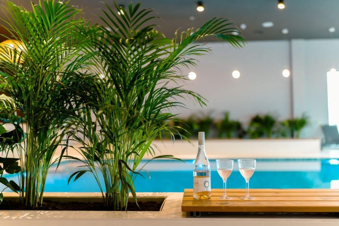 piscina de la centrul Spa de la Crama Jelna.