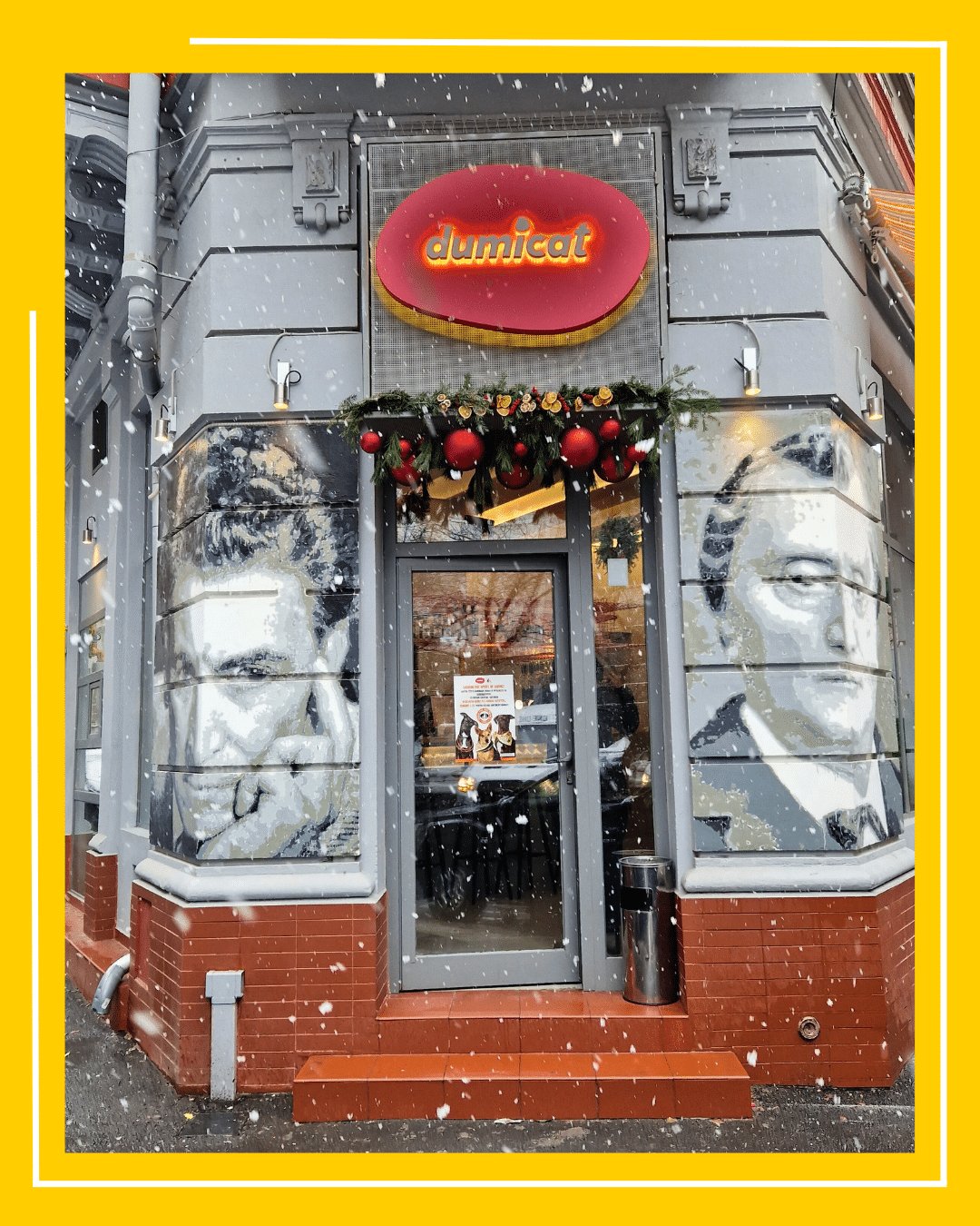 intrarea in restaurant dumicat