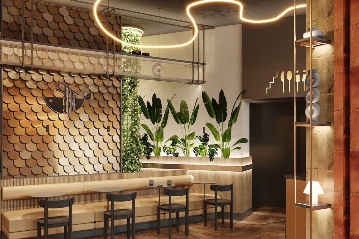 Designul modern si elegant al restautanului Oryami. Locuri noi în Bucureşti. Recapitluare restaurante 2023. restaurante noi în București 2023.