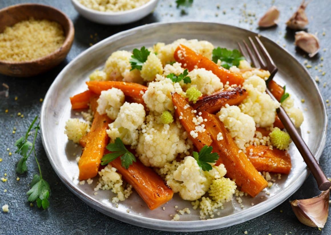 un bol cu mai multe ingrediente folosite la prepararea unei salate calde salate calde