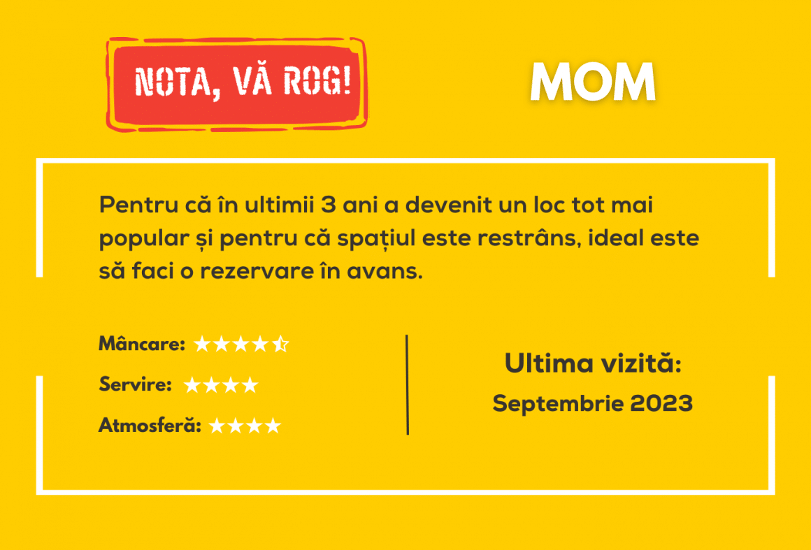 nota finala la recenzia de la MOM