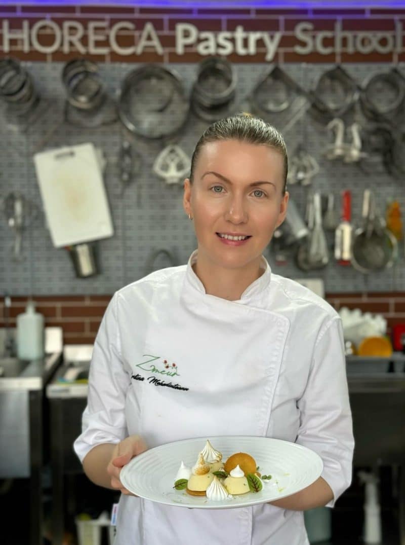 pastry chef cristina mehedinteanu. lady chef