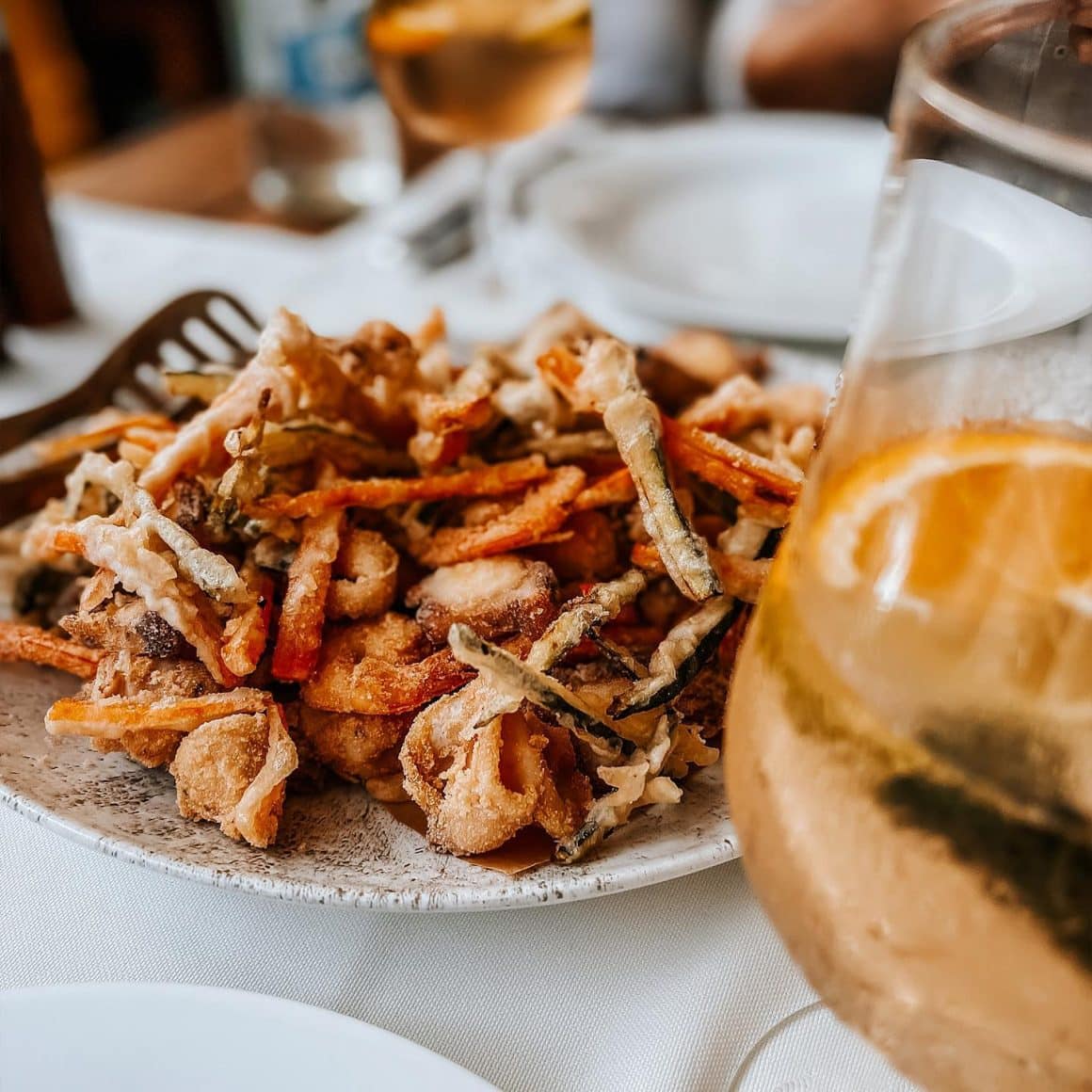 preparat cu fructe de mare de la Prato restaurante din Brașov.