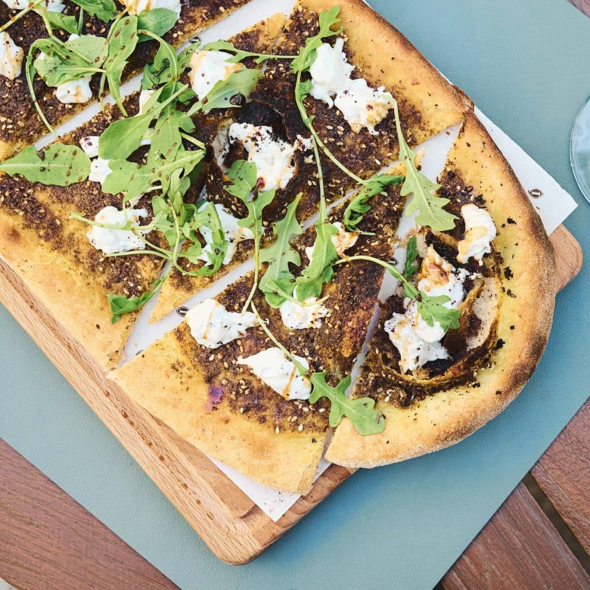 foccacia cu rucola si branza