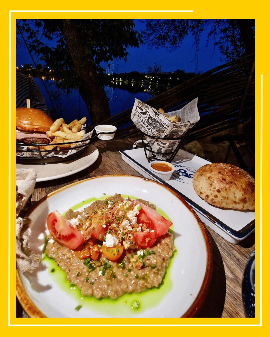 Hummus hummus cu legume coapte