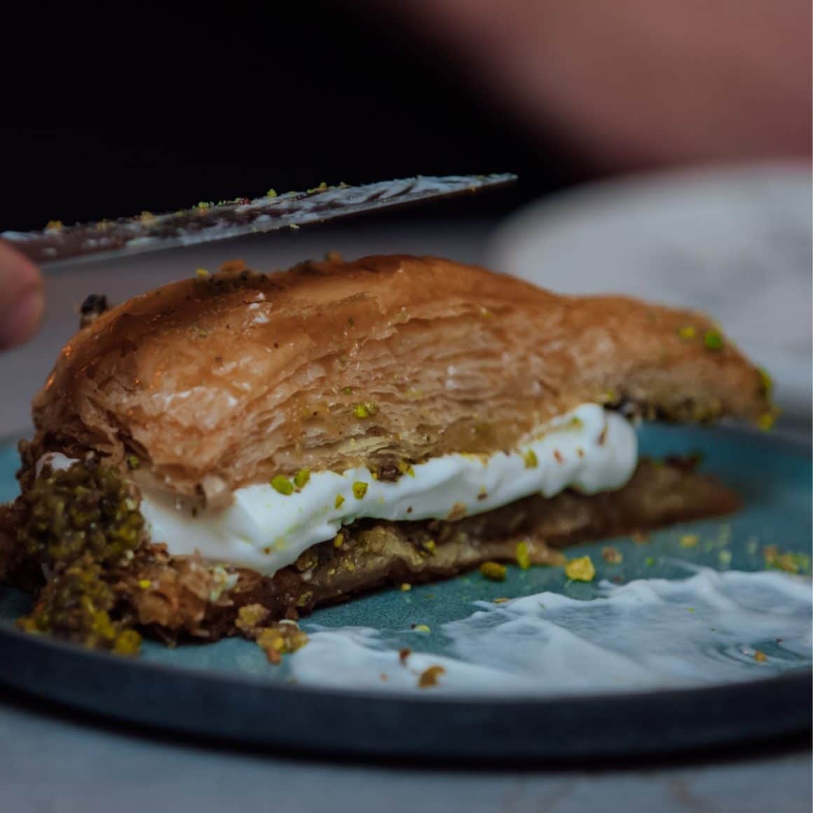 preparat de patiserie turceasca, cu crema