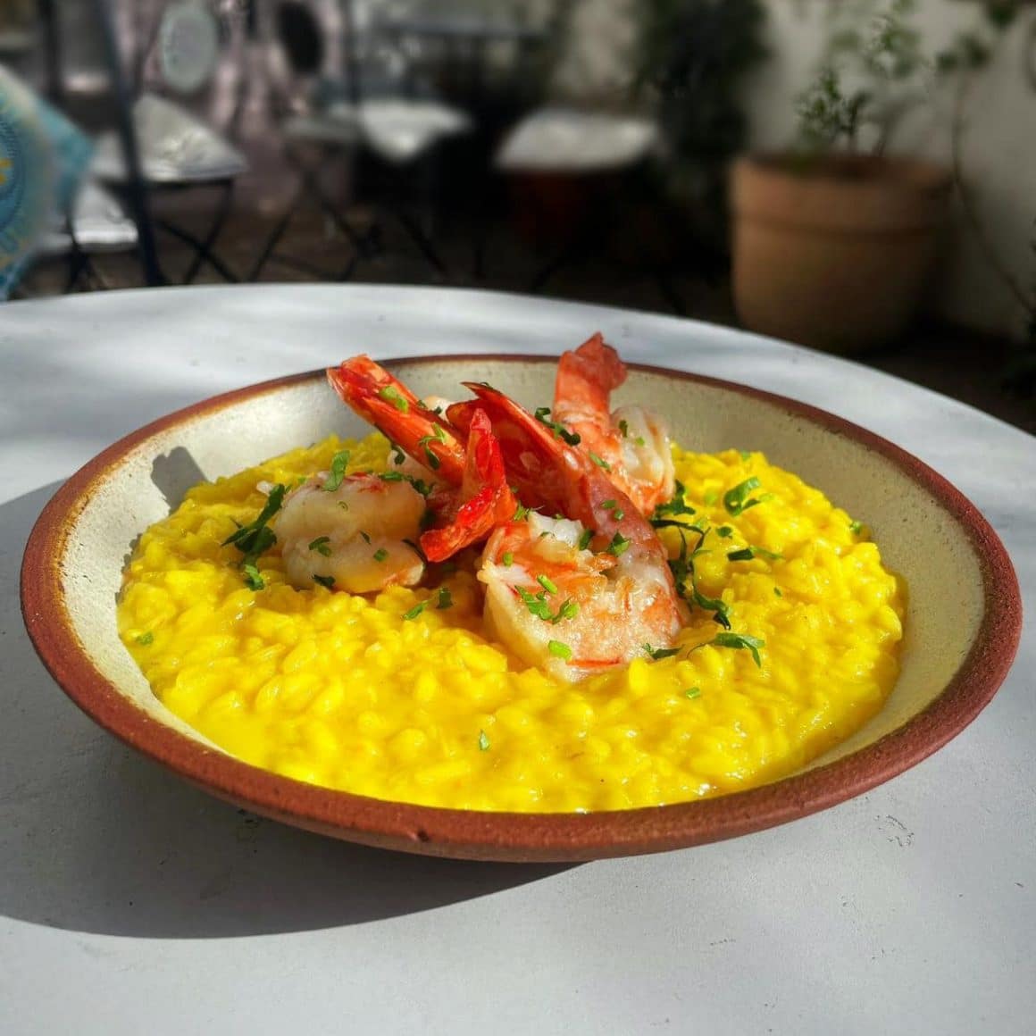 risotto cu creveți de la Băcănia Veche