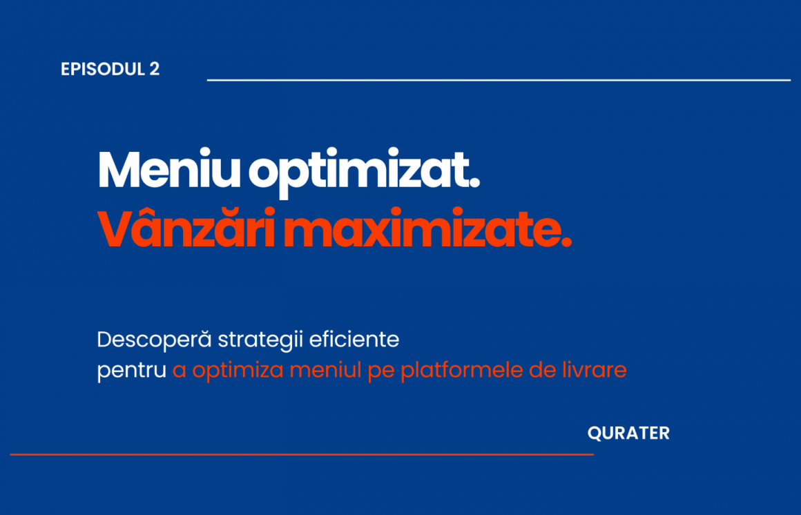 infografic Optimizarea meniului pentru platformele de livrari